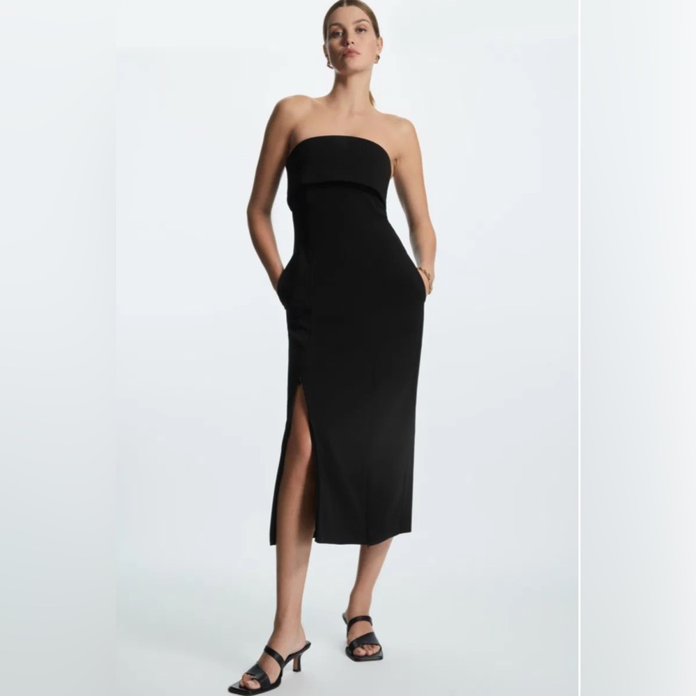 COS Layered Bandeau Midi Dress